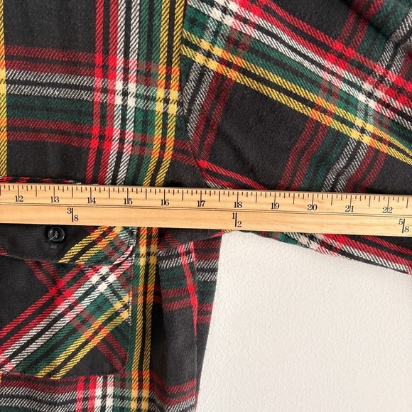 Vintage FIVE BROTHERS plaid flannel heavyweight SMALL made in usa shirt - Picture 6 of 7